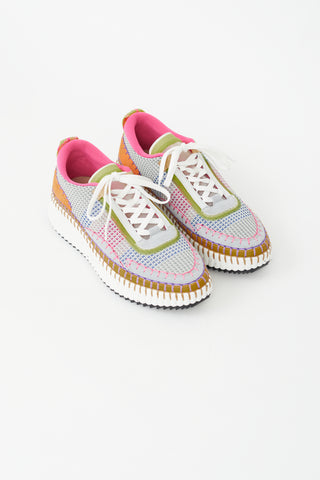 Chloé Multicolour Woven Mesh Nama Sneaker