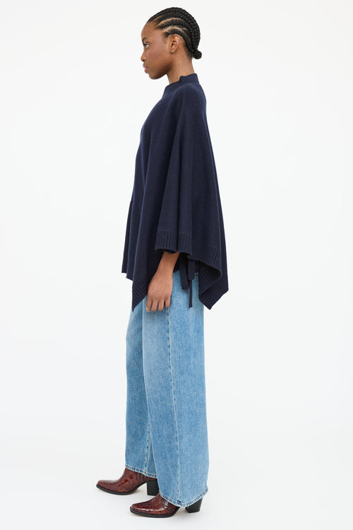 Chloé Cashmere Manteau Pocket Cape Sweater