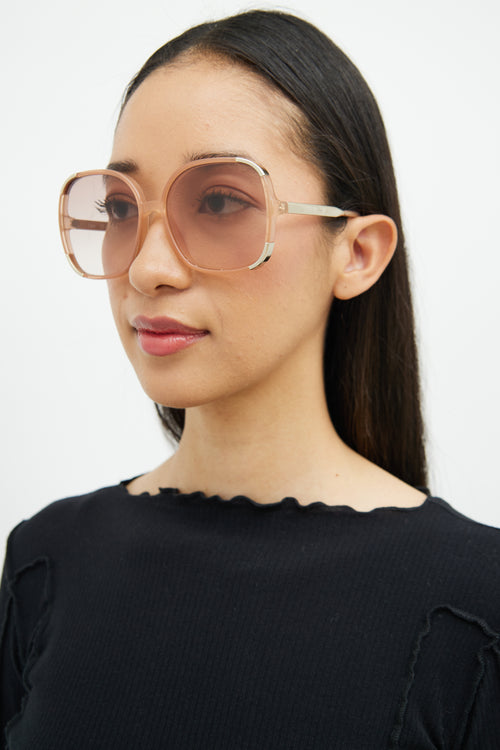 Chloé Pink CE719S749 Sunglasses