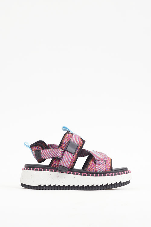 Chloé Pink 
Multicolour Lilli Sandal