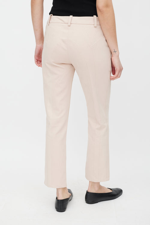 Chloé Pink Panelled Slim Trouser