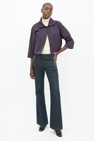 Chloe Purple Two Pocket Jacket