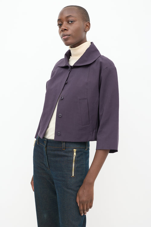 Chloe Purple Two Pocket Jacket