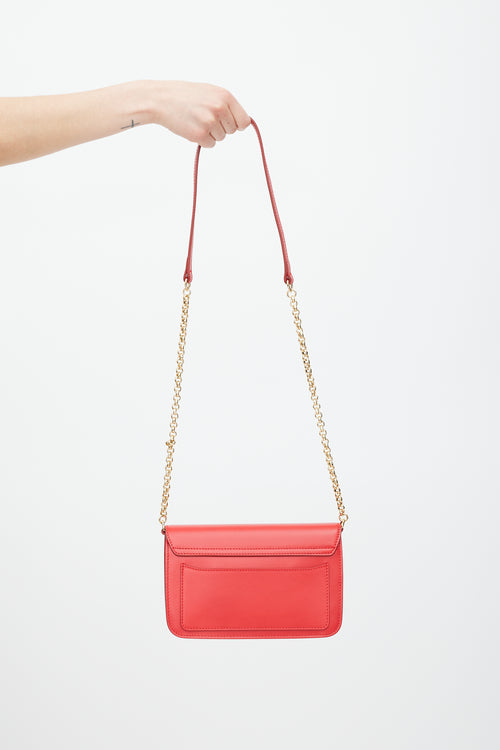 Chloé Red 
Gold Leather C Bag