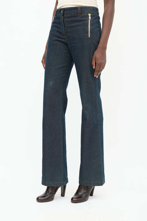 Chloé SS 2001 Dark Wash Sequin Jeans