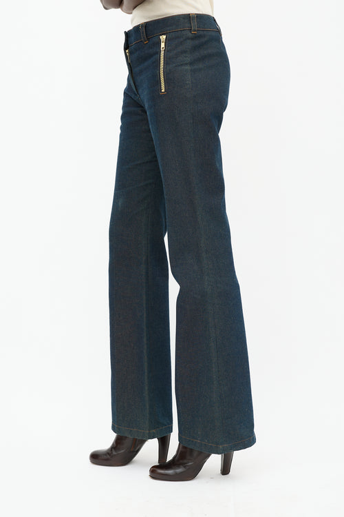 Chloé SS 2001 Dark Wash Sequin Jeans