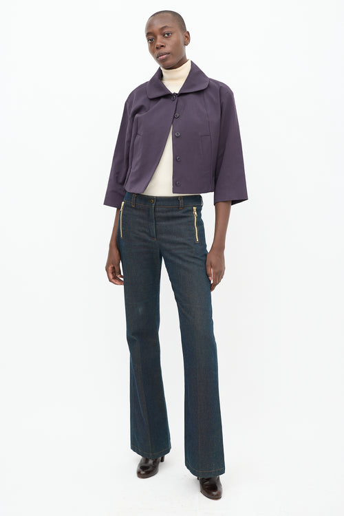 Chloé SS 2001 Dark Wash Sequin Jeans