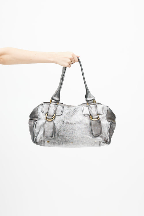 Chloé Silver 
Gold Bay Shoulder Bag