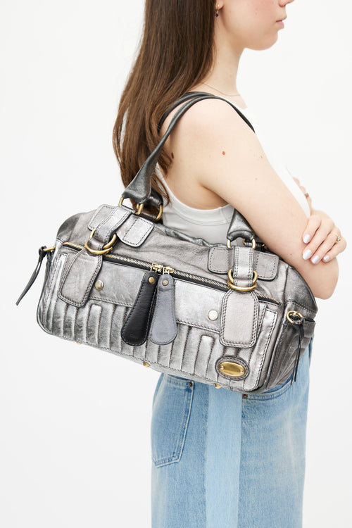 Chloé Silver 
Gold Bay Shoulder Bag