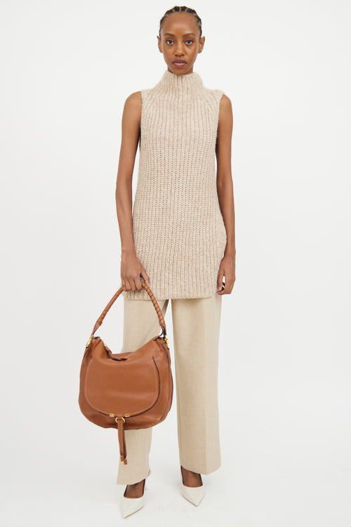 Chloé Brown Marcie Hobo Tote Bag