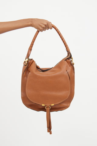 Chloé Brown Marcie Hobo Tote Bag