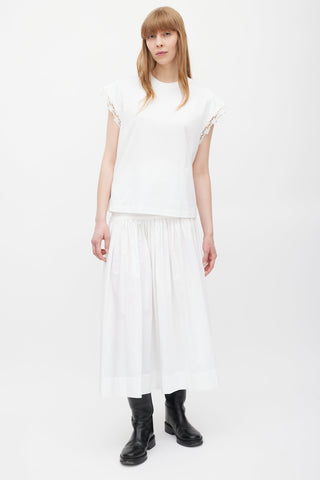 Chloé White Lace T-Shirt