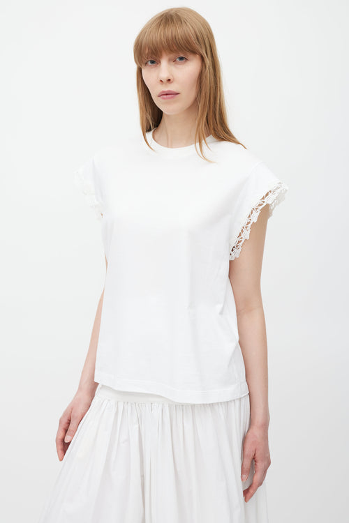 Chloé White Lace T-Shirt