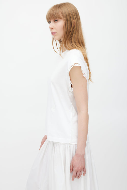 Chloé White Lace T-Shirt