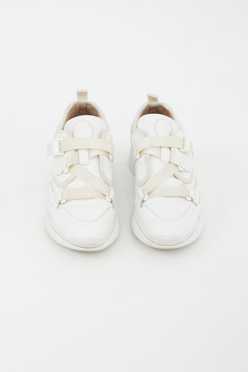 Chloé White Leather Multi Strap Sneaker