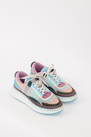 Chloé White 
Multicolour Nama Sneaker