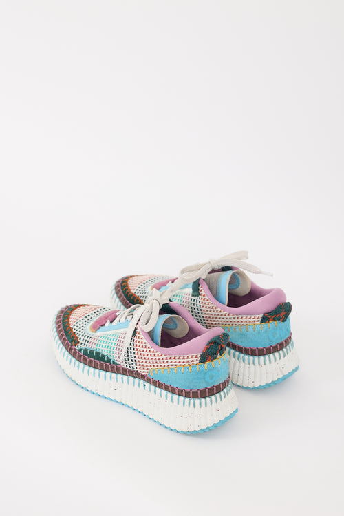 Chloé White 
Multicolour Nama Sneaker