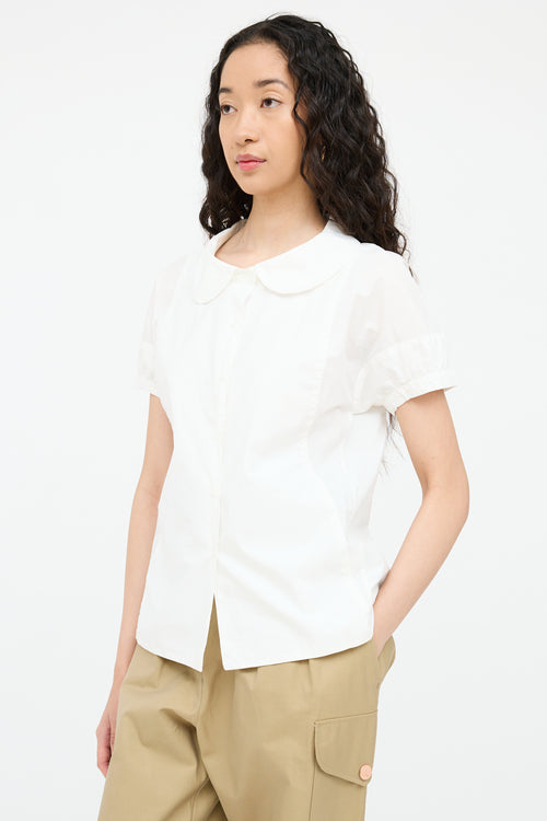 Button Collar Top