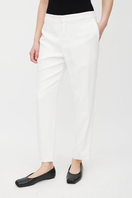 Chloé White Tapered Trouser