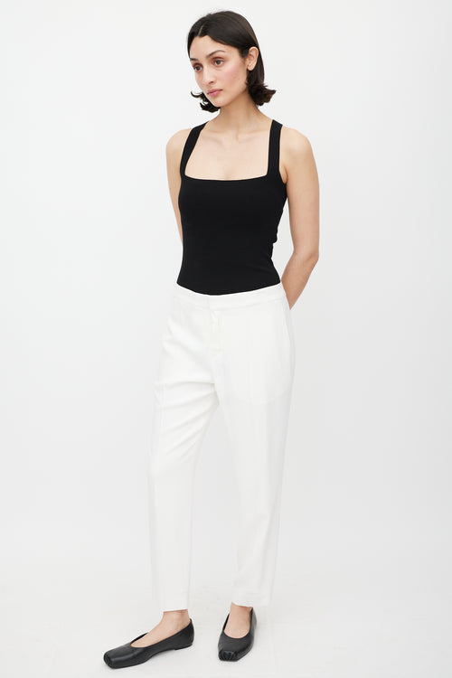 Chloé White Tapered Trouser