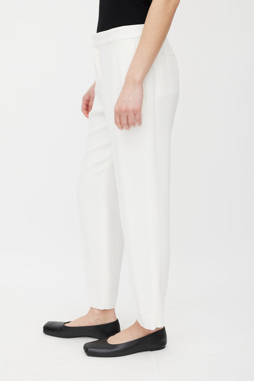 Chloé White Tapered Trouser