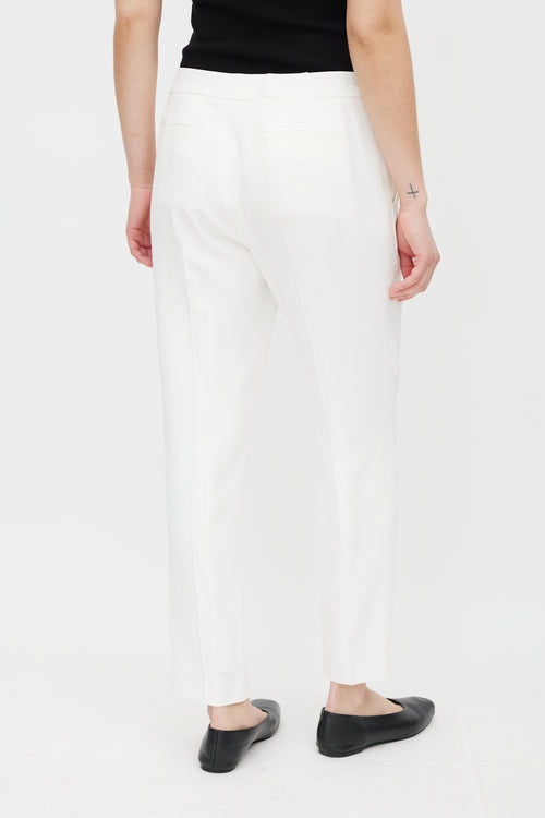 Chloé White Tapered Trouser