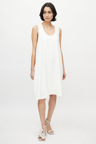 Chloé White 
Yellow Crystal Dress