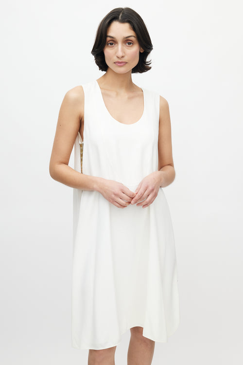 Chloé White 
Yellow Crystal Dress