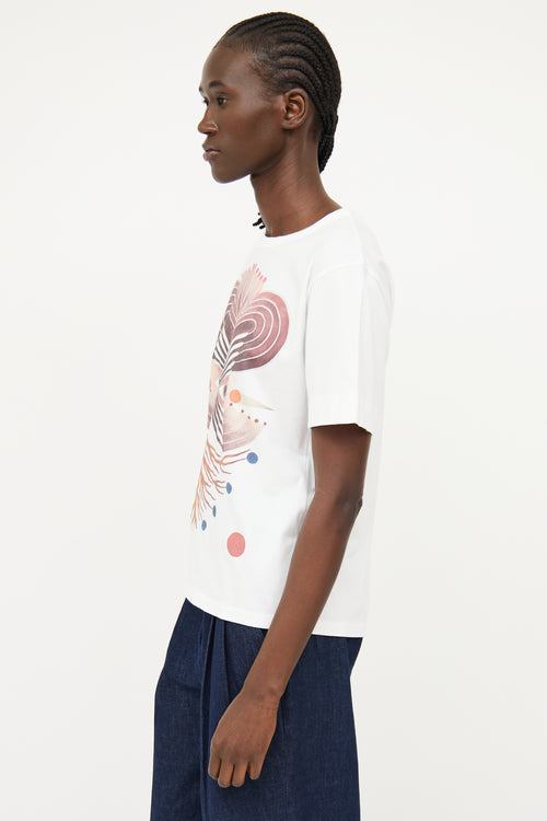 Chloé White Chest Graphic T-shirt