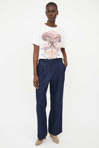 Chloé White Chest Graphic T-shirt