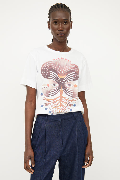 Chloé White Chest Graphic T-shirt