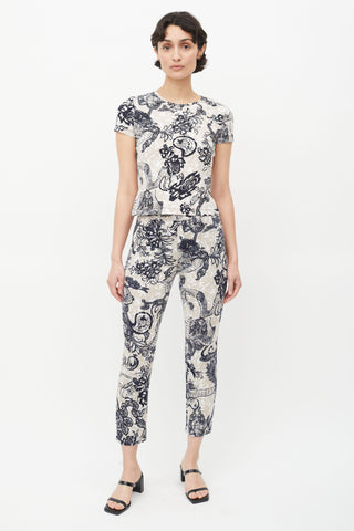 Christian Lacroix White 
Multicolour Print Co-Ord Set