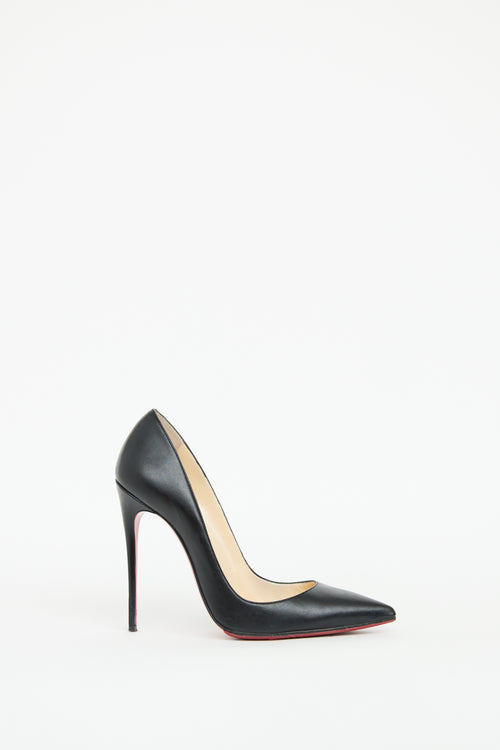 Christian Louboutin Black Leather So Kate Pump