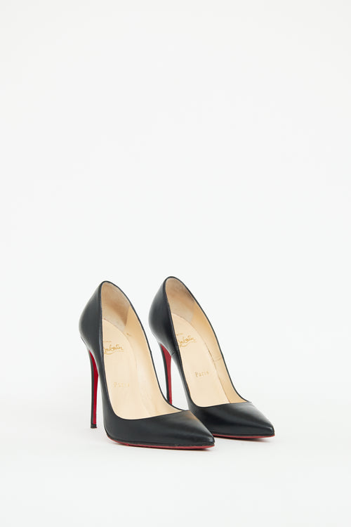 Christian Louboutin Black Leather So Kate Pump