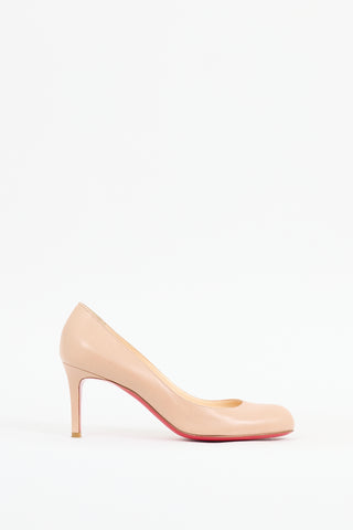 Christian Louboutin Beige Leather Pump