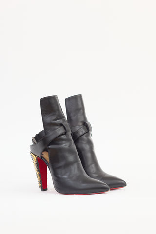 Christian Louboutin Black 
Multicolour Leather Pontipik 100 Boot