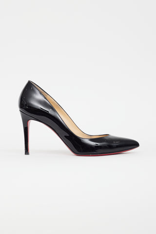 Christian Louboutin Black Patent Leather Pointed Toe Pump