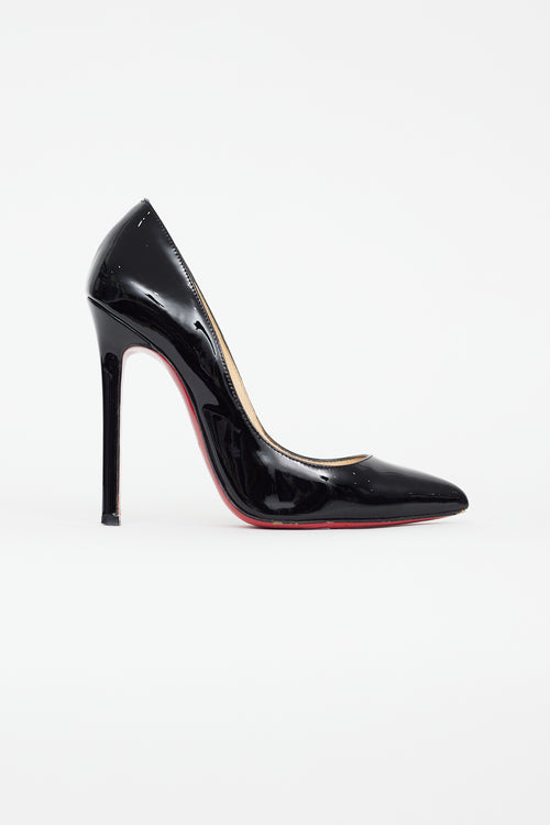 Christian Louboutin Black Patent Leather Kate Pump