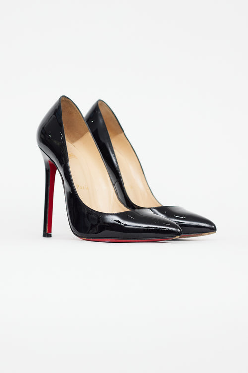 Christian Louboutin Black Patent Leather Kate Pump