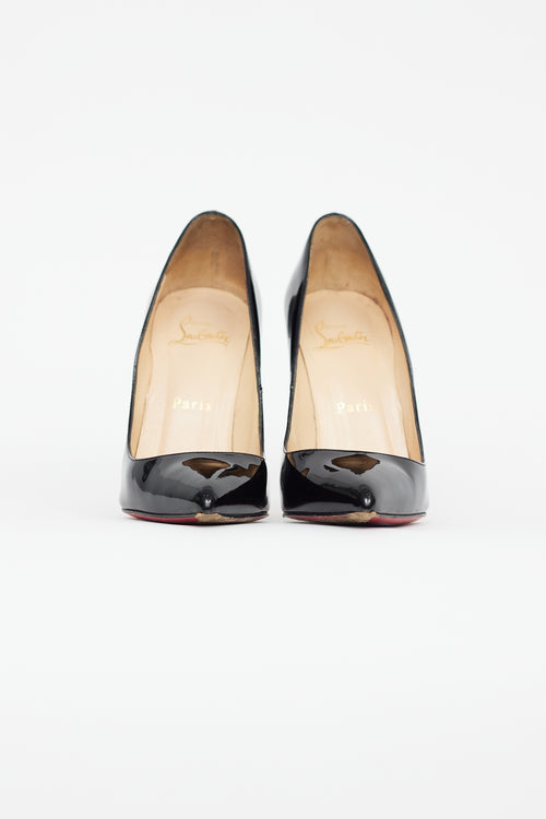 Christian Louboutin Black Patent Leather Kate Pump