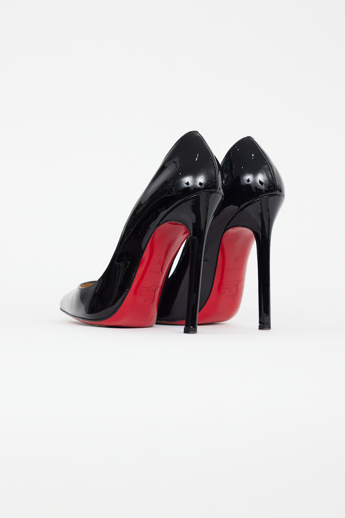 Christian Louboutin Black Patent Leather Kate Pump