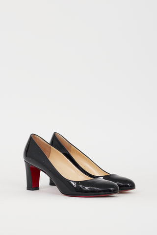 Christian Louboutin Black Patent Leather Lady Gena Pump