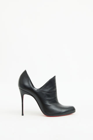 Christian Louboutin Black Cutout Dugueclina Bootie