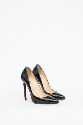 Christian Louboutin Black Patent Leather Pigalle Heel