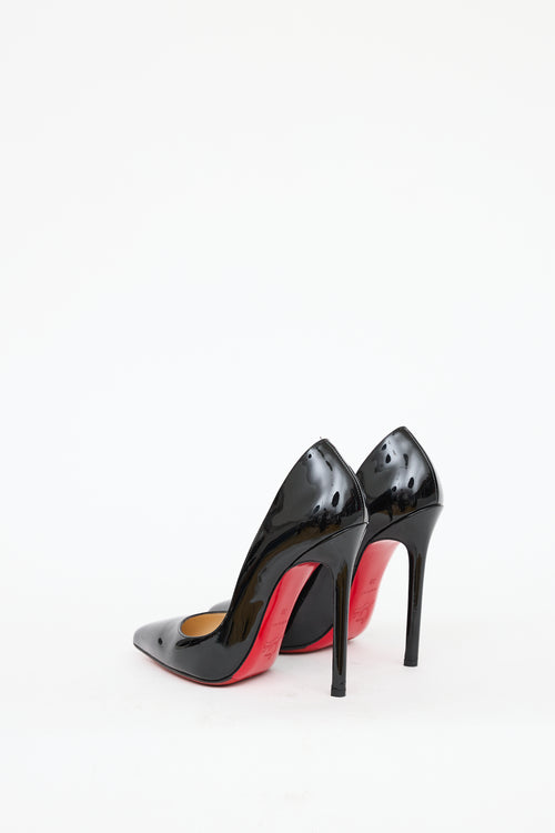 Christian Louboutin Black Patent Leather Pigalle Heel