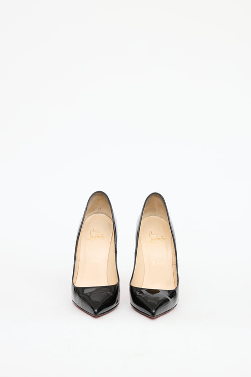 Christian Louboutin Black Patent Leather Pigalle Heel