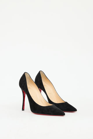 Christian Louboutin Black Suede Kate Heel