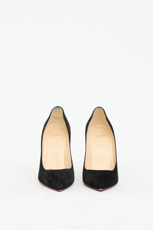 Christian Louboutin Black Suede Kate Heel