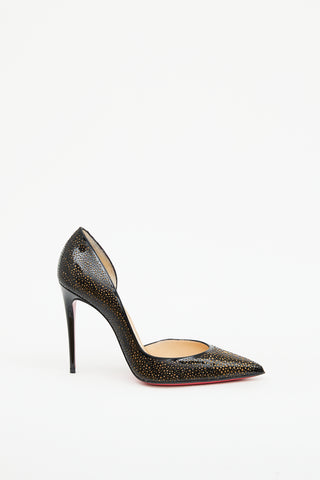 Christian Louboutin Black 
Gold Galupump 100 Pumps