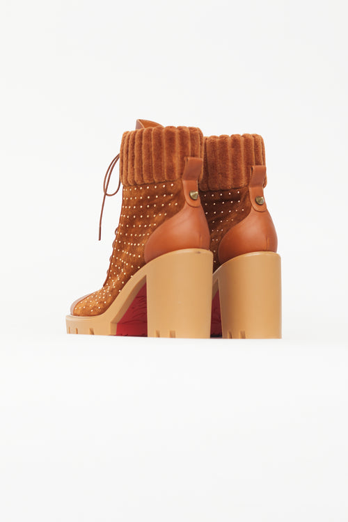 Christian Louboutin Brown Dakita Suede Boot